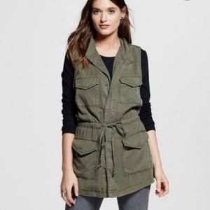 SOLD!!! Massimo Dark Green Cargo Vest